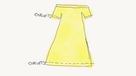 DIY Coudre une robe off-shoulders