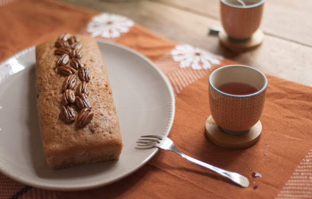 Recette : cake aux noix de pécan et sirop d'érable • Cha's Hands