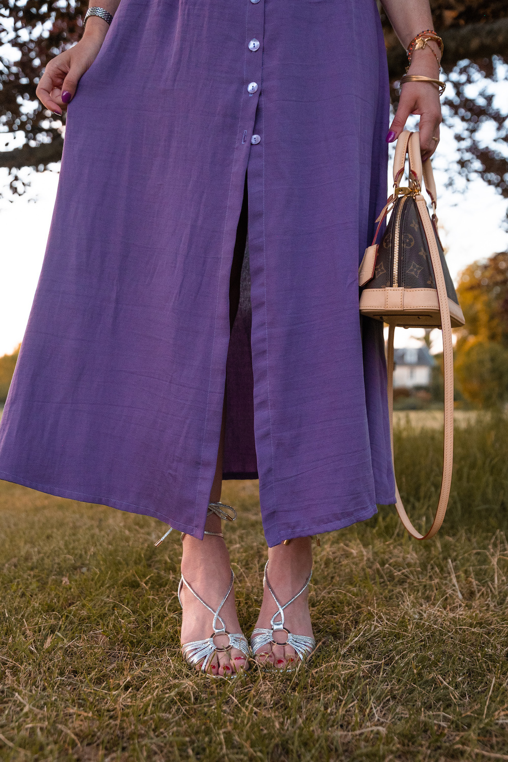 Coudre la robe Violette du livre "Ma garde-robe bohème chic"