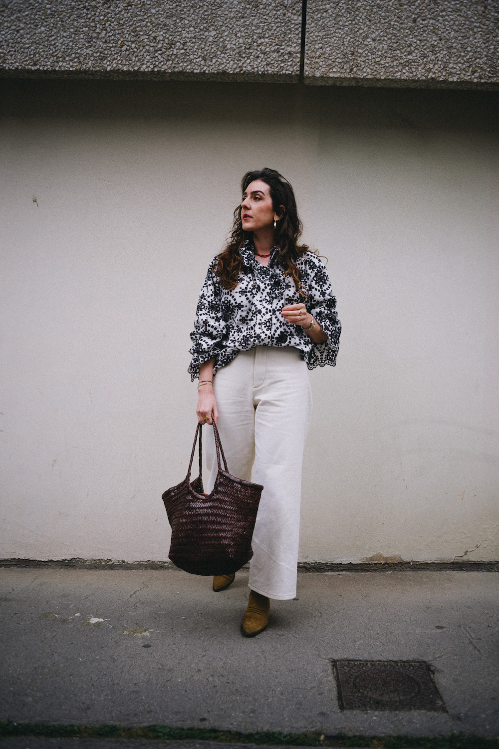 Coudre la blouse Anoushka version broderie anglaise