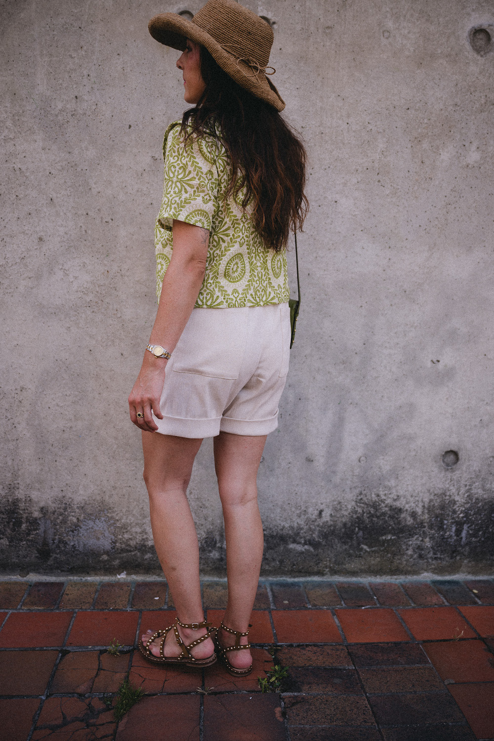 Blouse Rimini d'Atelier Miinsa et short Pomona d'Anna Allen Clothing